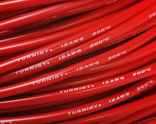 AWG12 Turnigy Red Pure-Silicone Wire (1mtr) (R12A1062-06/9673)